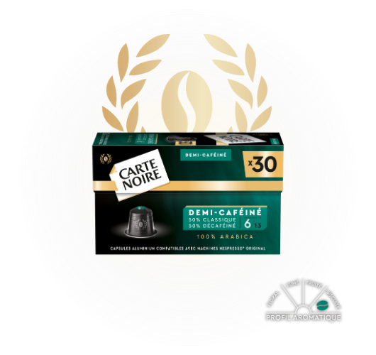 DEMI-CAFÉINÉ - Café torréfié moulu en capsules