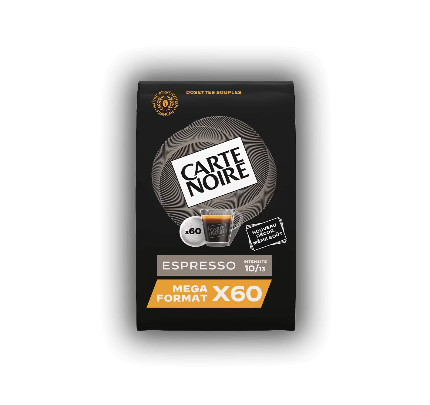 ESPRESSO N°8 - Café torréfié moulu en dosettes souples