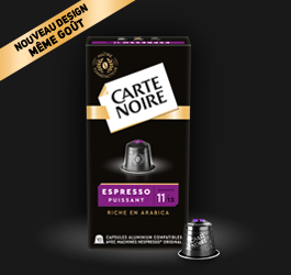 ESPRESSO PUISSANT N°11 -  Café riche en Arabica - Capsules compatibles Nespresso*