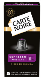 ESPRESSO PUISSANT N°11 -  Café riche en Arabica - Capsules compatibles Nespresso*