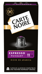 ESPRESSO PUISSANT N°11 - Café torréfié moulu en capsules