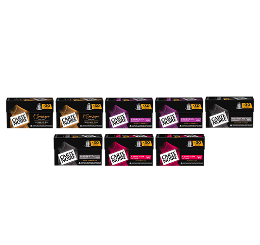 Coffret dégustation 240 capsules Nespresso® intensité forte